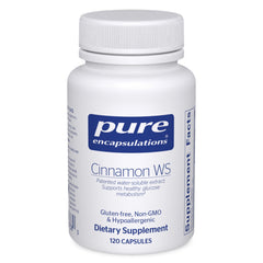 Pure Encapsulations Cinnamon WS bottle image for daily metabolism support