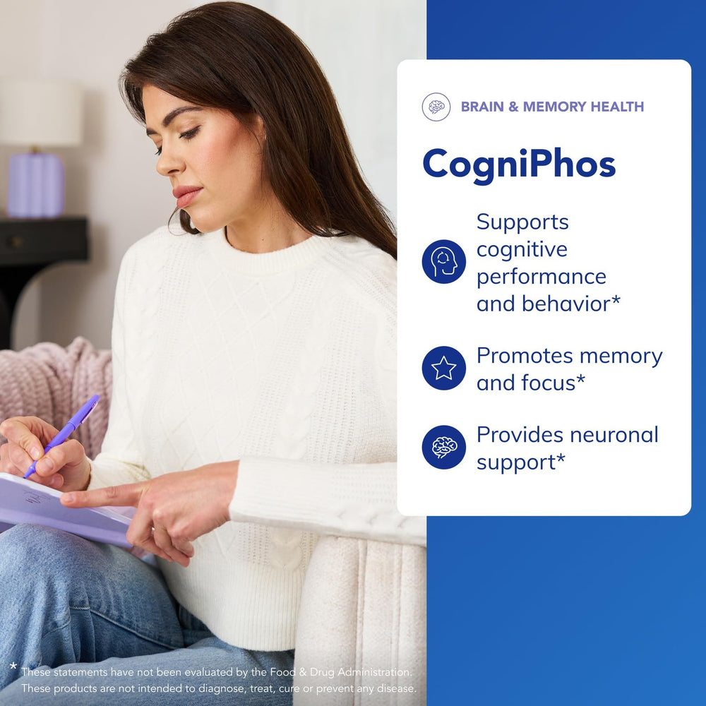 Pure Encapsulations CogniPhos in daily routine supports memory and focus.