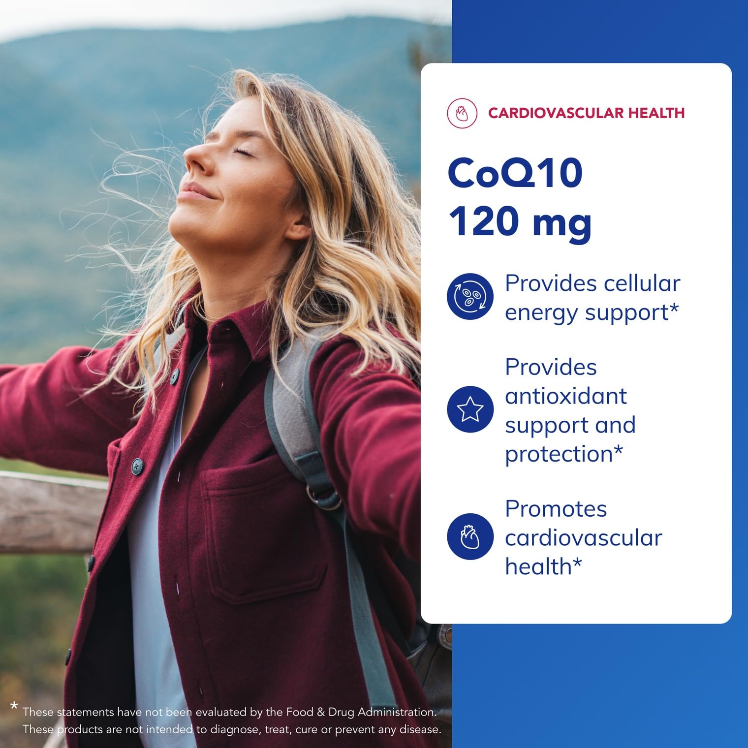 Pure Encapsulations CoQ10 120 mg capsules close-up emphasizing antioxidant support