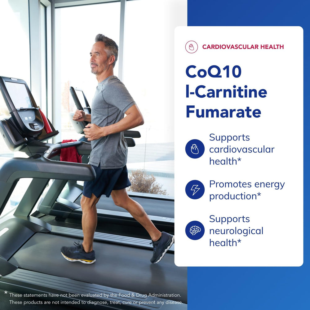 Pure Encapsulations CoQ10 L-Carnitine Fumarate capsules ready to support daily wellness