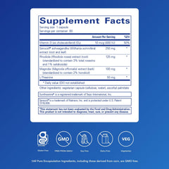 Cortisol Calm capsules close-up highlighting daily dosing for consistency.