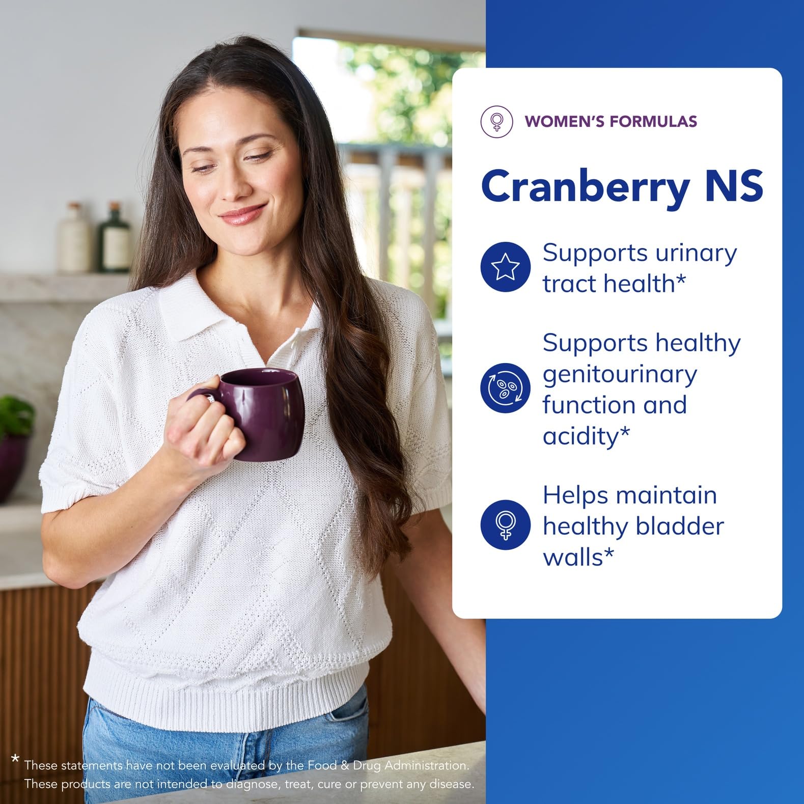 Cranberry NS capsules close-up ready for daily routine.