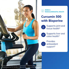 Pure Encapsulations Curcumin 500 Bioperine label communicates clean, allergen-free formulation.