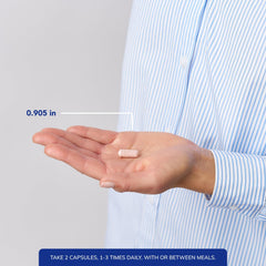 Pure Encapsulations D-Mannose capsules, solvent-free production process close-up