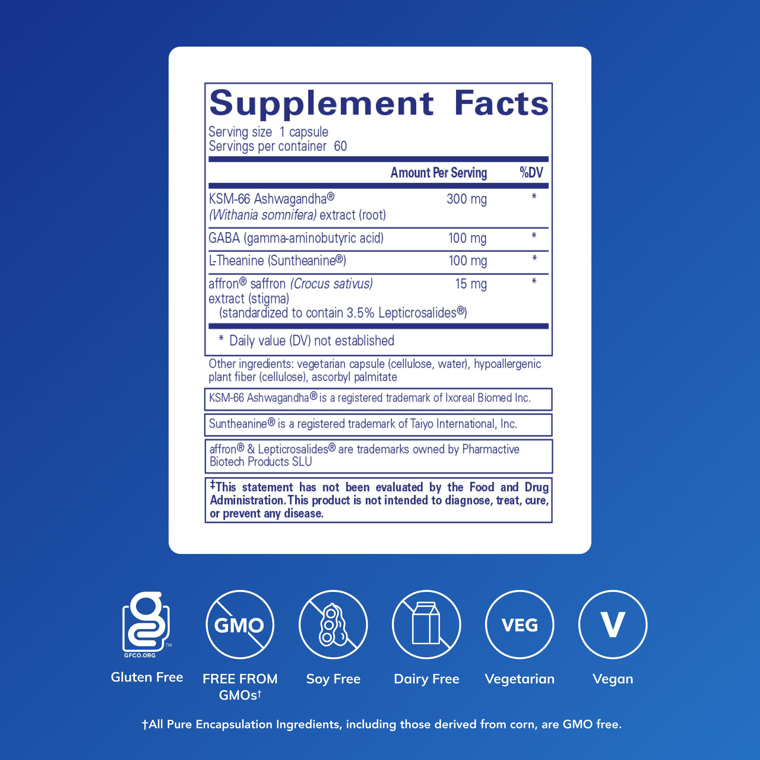 Pure Encapsulations Daily Calm pack shot, convenient for on-the-go stress support