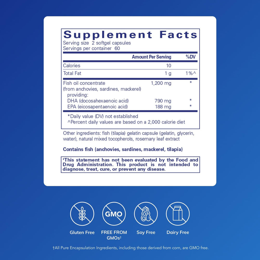 DHA Ultimate softgels close-up with eco-friendly extraction label.