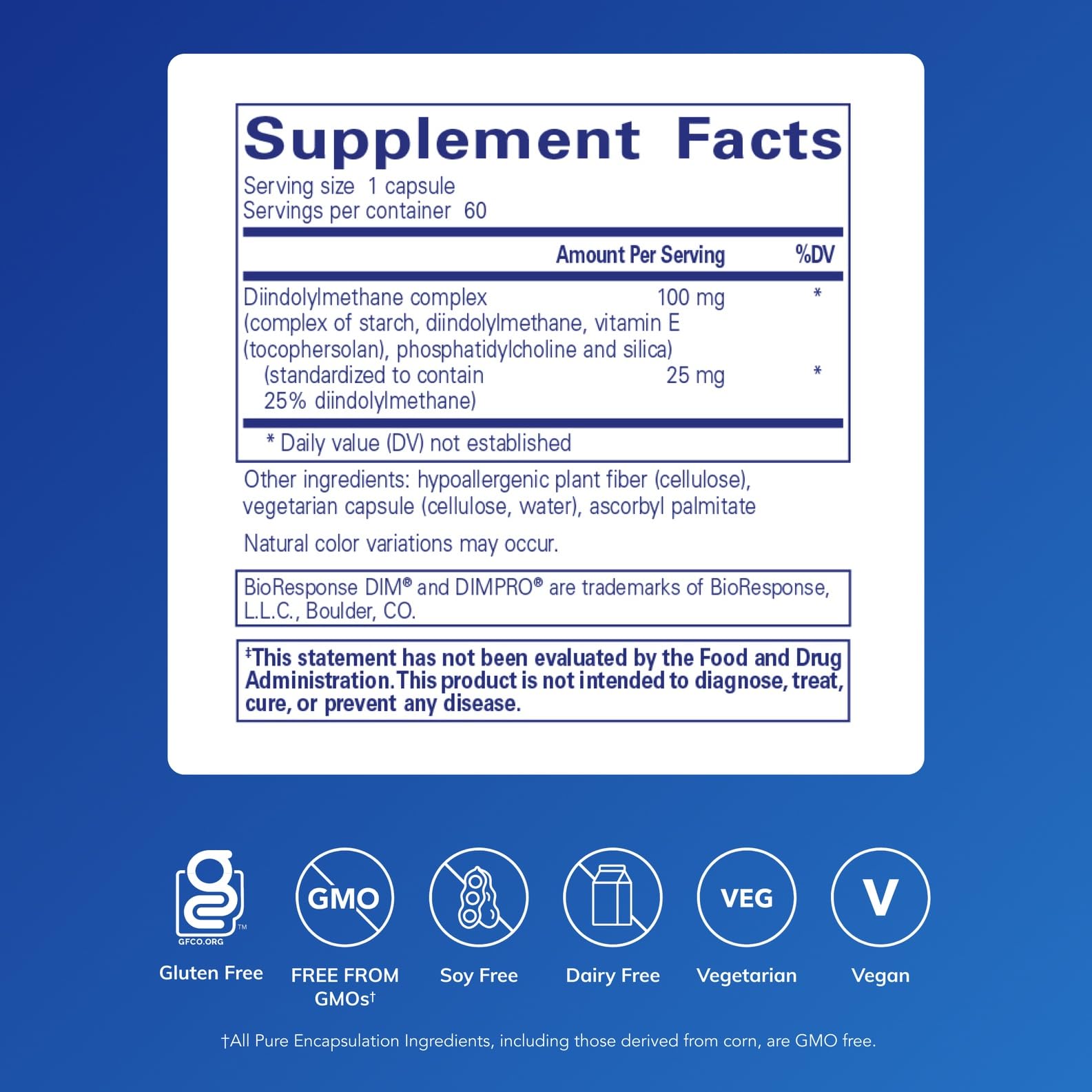 DIMPRO 100 capsules close-up for convenient daily dosing