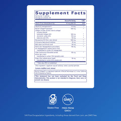 Disc-Flex capsules held in hand for easy daily dosing supporting spine and bone health.