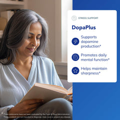 Pure Encapsulations DopaPlus dosage directions showing 3 capsules daily.