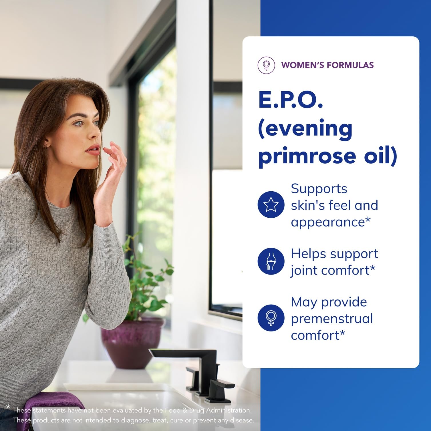 Pure Encapsulations E.P.O label closeup showing 9gla content and purity.