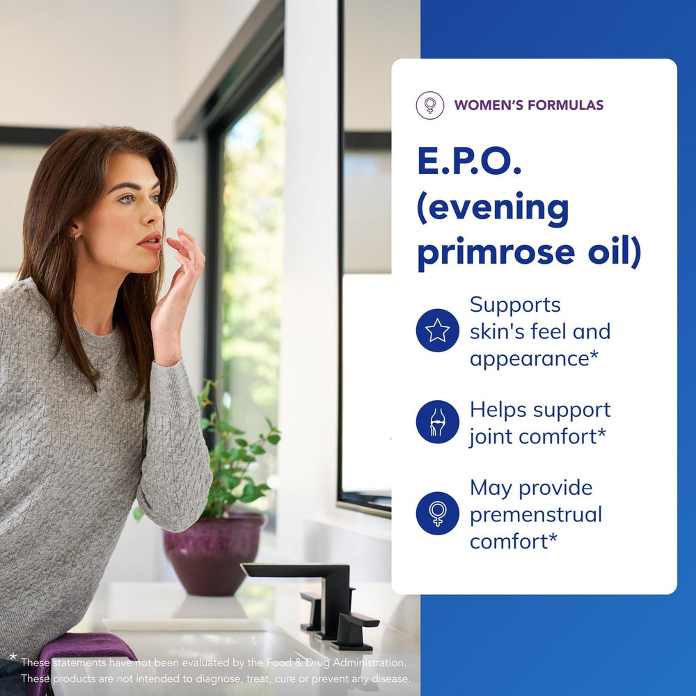 Pure Encapsulations E.P.O label closeup showing 9gla content and purity.