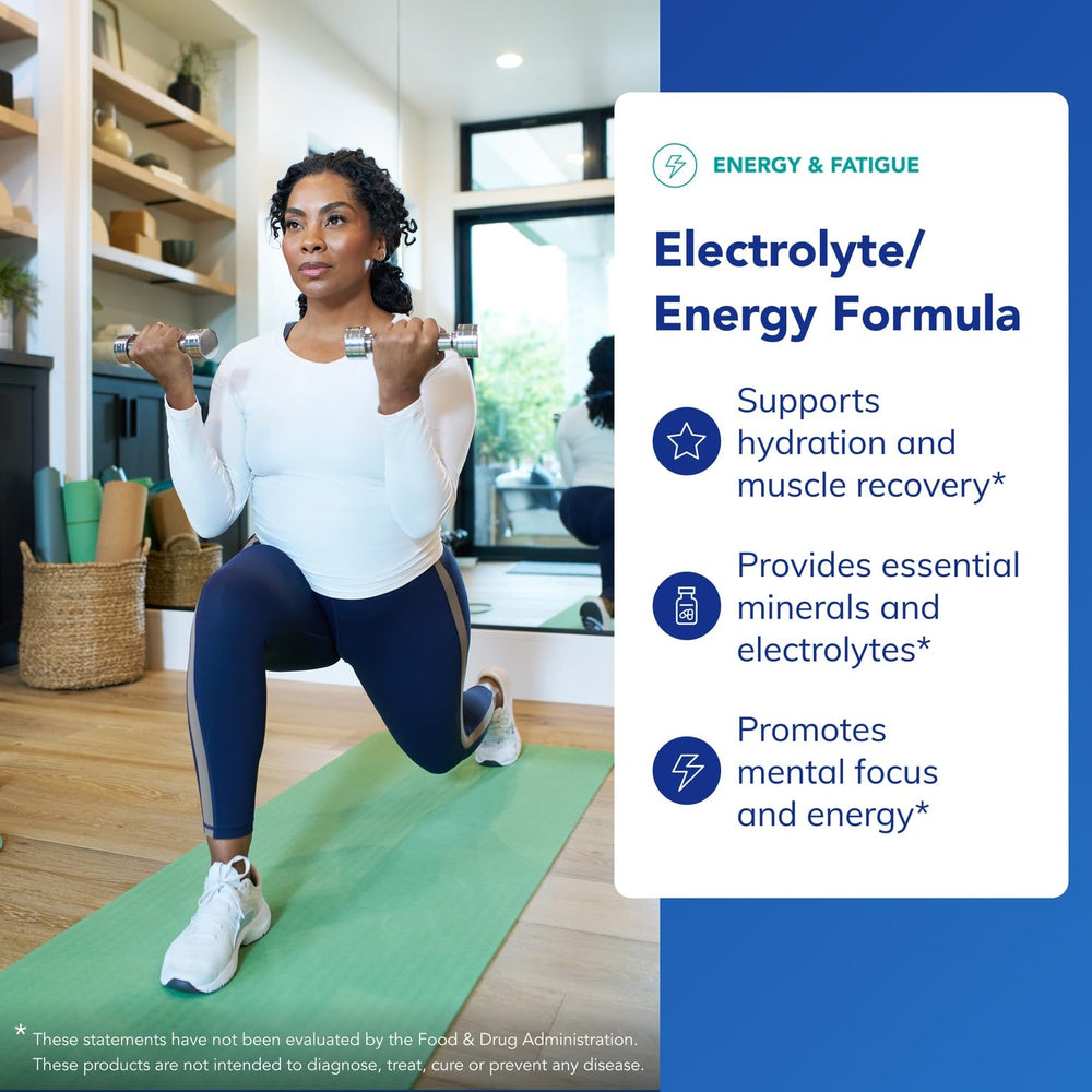 Pure Encapsulations Electrolyte Energy Formula powder in jar ready to mix