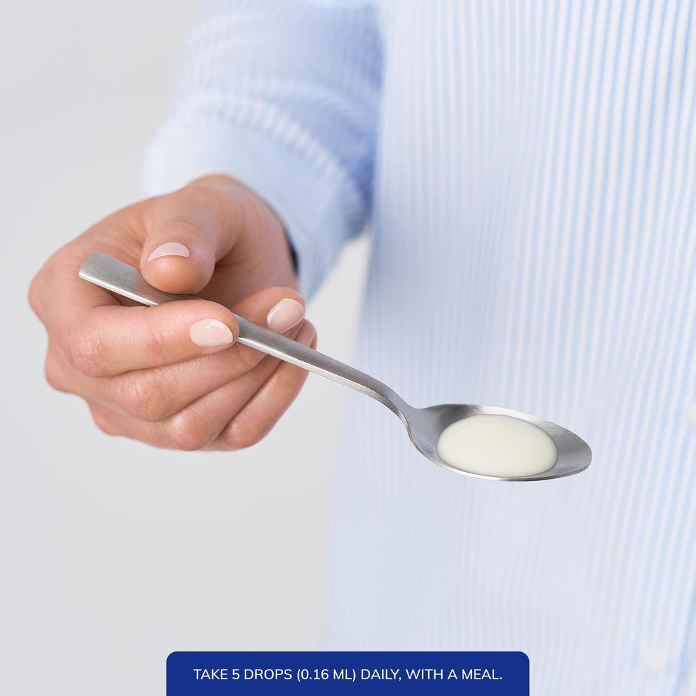 Ingredient panel of EmulsiSorb K2/D3 liquid emphasizes purity and free-from benefits.