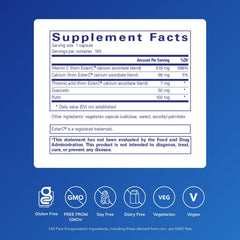 Pure Encapsulations Ester-C capsules closeup highlighting gentle digestion compatibility