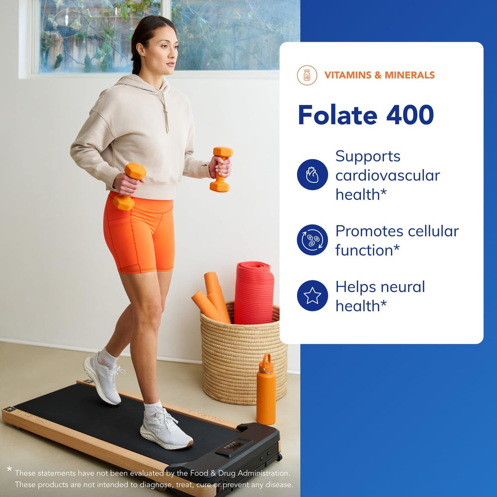 Pouring Pure Encapsulations Folate 400 Metafolin capsules for daily ritual