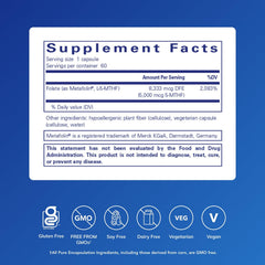 Pure Encapsulations Folate 5000 capsules for methylation and overall wellness