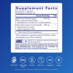 Pure Encapsulations Garlic Complex tablets close-up for easy, daily supplementation.