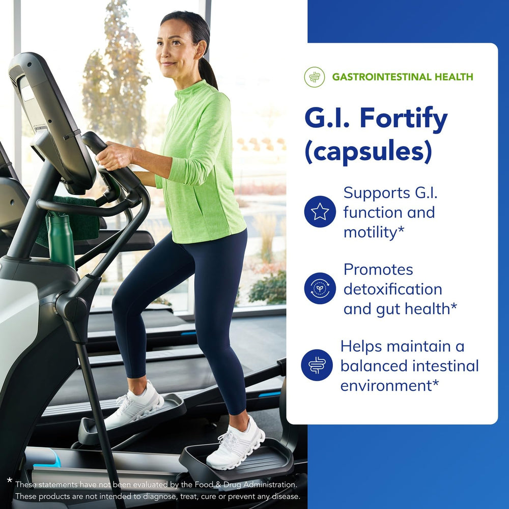 GI Fortify label close-up showing premium ingredients and purity.