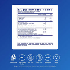 Pure Encapsulations GI Fortify label closeup highlighting high fiber blend and slippery elm