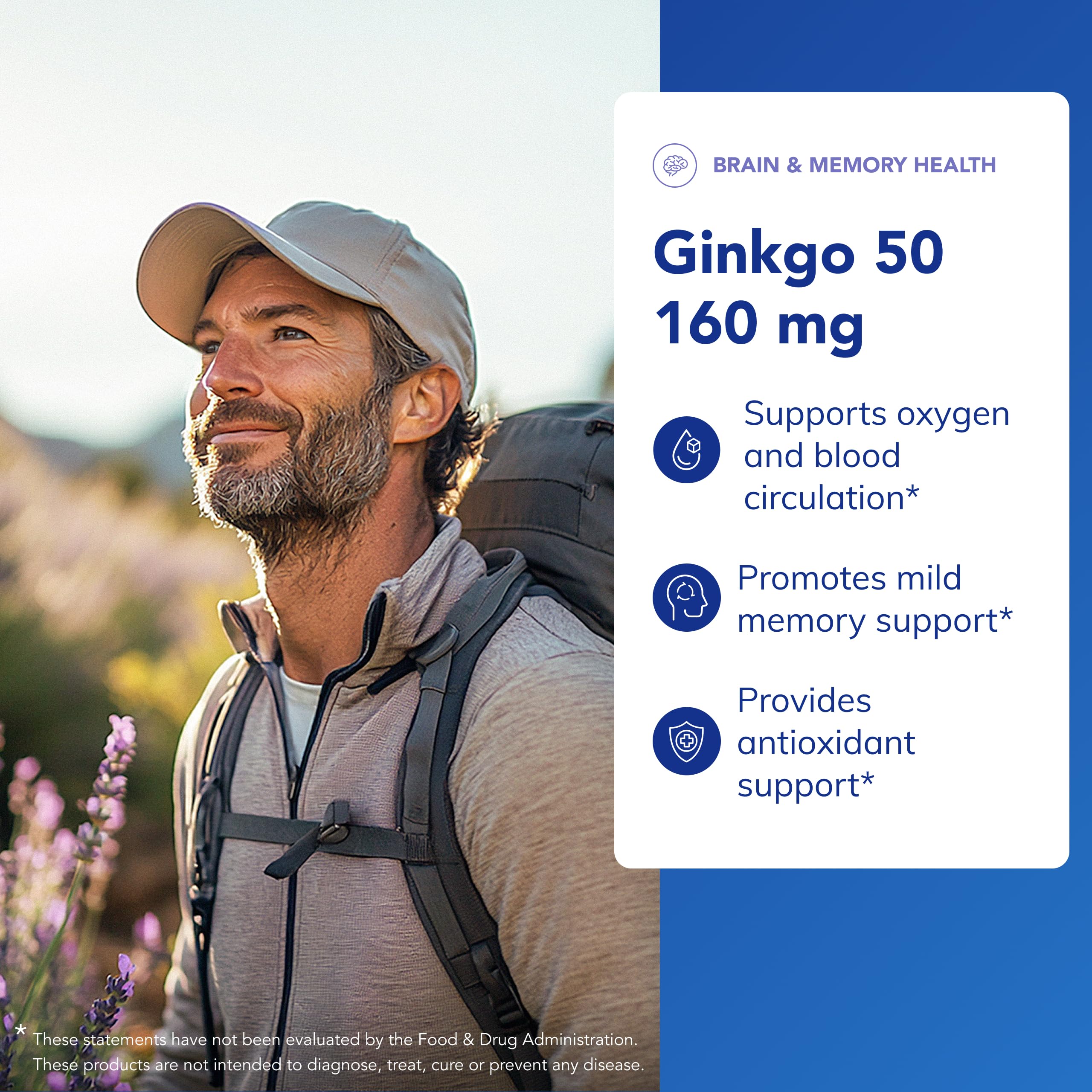 Pure Encapsulations Ginkgo bottle label close-up highlighting purity and trusted sourcing.