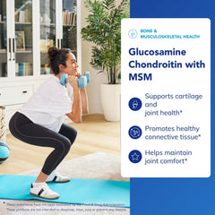 Pure Encapsulations glucosamine chondroitin msm bottle open with capsules for routine