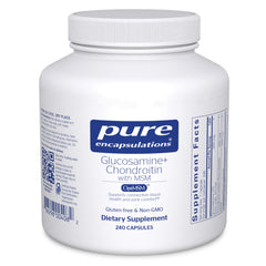 Pure Encapsulations bottle with capsules supports joint comfort and cartilage health.