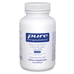 Pure Encapsulations glucosamine chondroitin msm bottle showing joint support formula