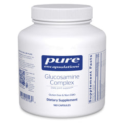 Pure Encapsulations Glucosamine Complex bottle front view for joint support.