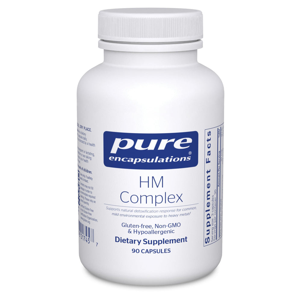 Pure Encapsulations HM Complex bottle for detox support.