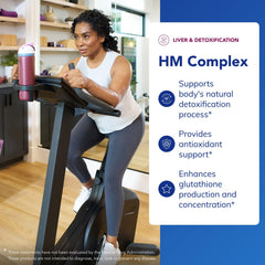 HM Complex label close-up highlights allergen-free formulation.