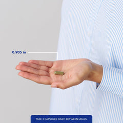 Poured HM Complex capsules ready for daily use.