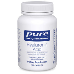 Pure Encapsulations Hyaluronic Acid bottle for daily skin hydration