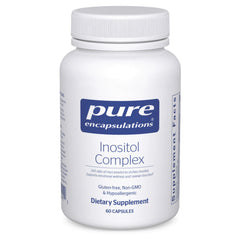 Pure Encapsulations Inositol Complex bottle front highlighting nervous system support.