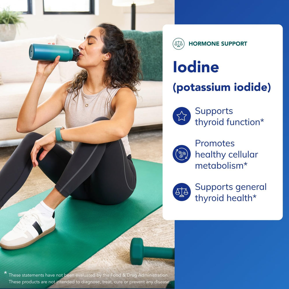 Pure Encapsulations Iodine packaging displaying premium potassium iodide formula.