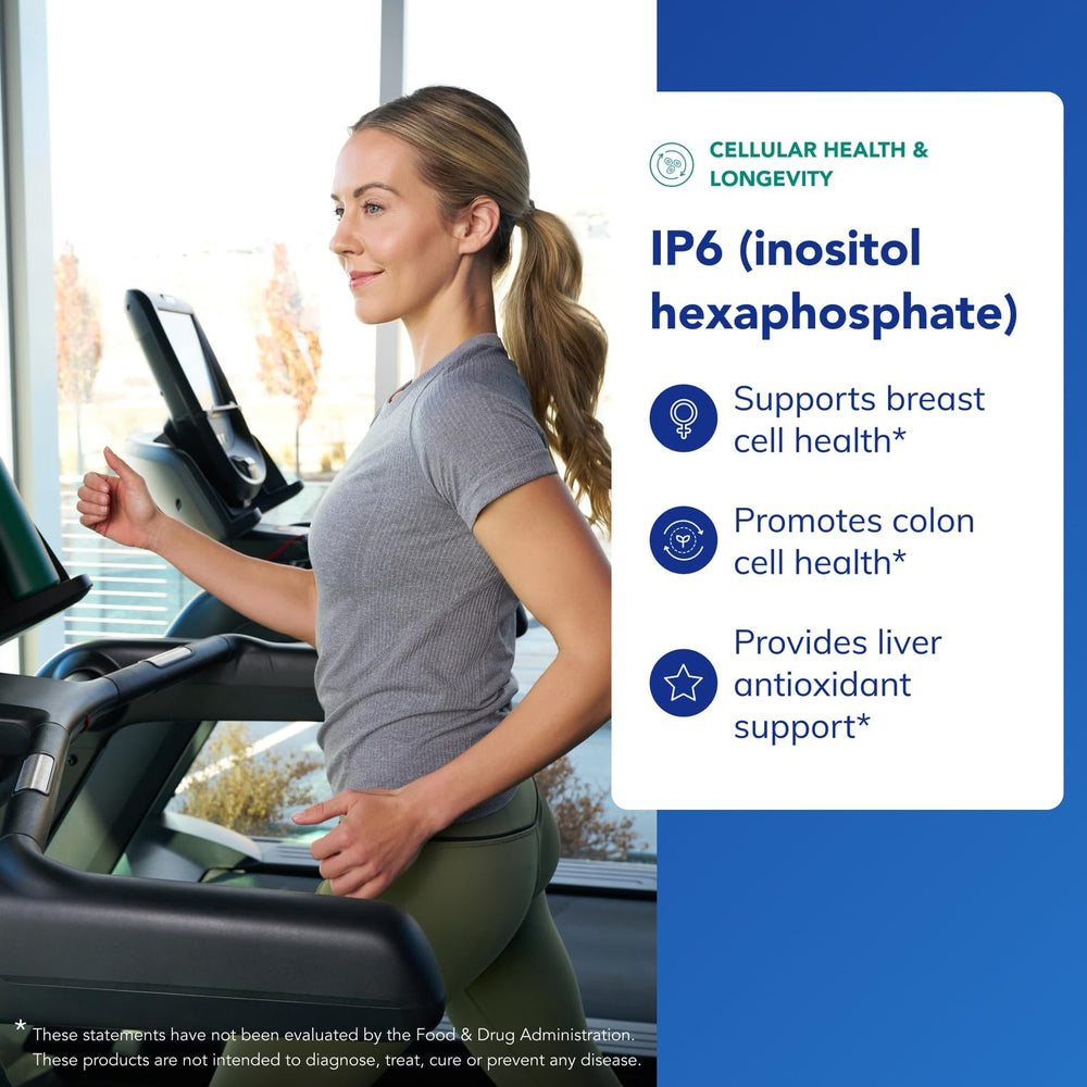 Pure Encapsulations IP6 capsules close-up for easy swallowing and daily support