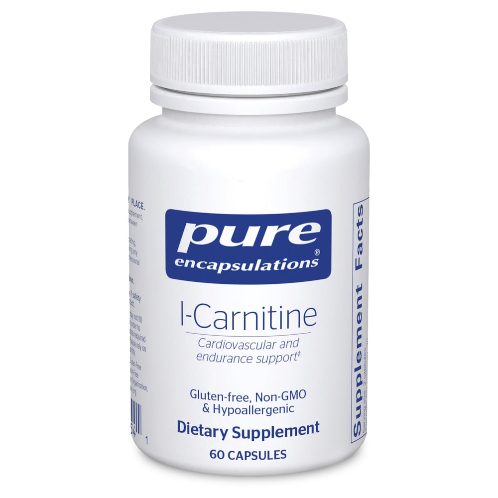 Pure Encapsulations L-Carnitine bottle ready for daily energy support