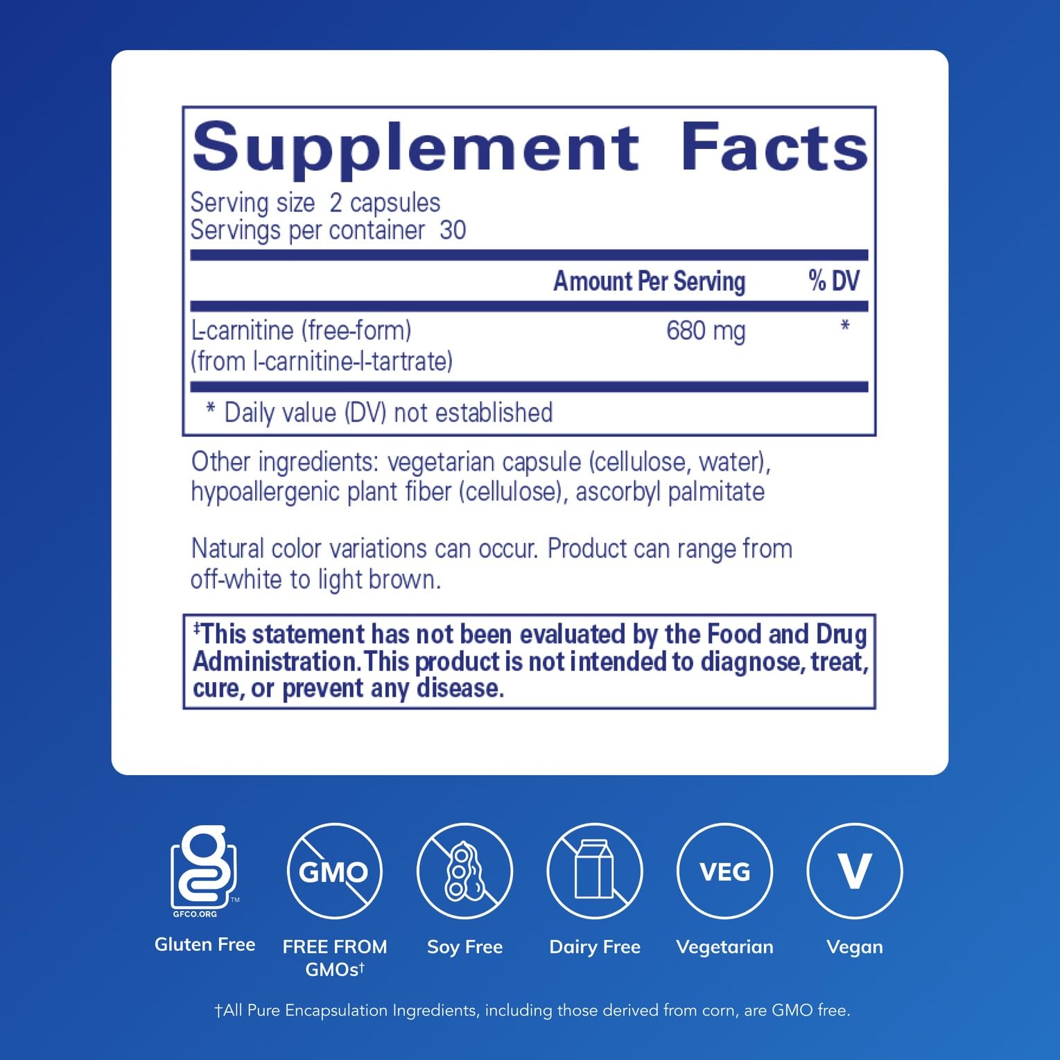 L-Carnitine capsules close-up showing purity and quality
