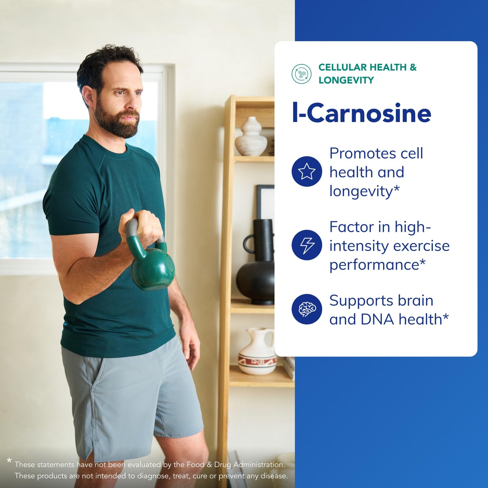 Pure Encapsulations L-Carnosine capsules closeup reveals small easy-to-swallow capsules