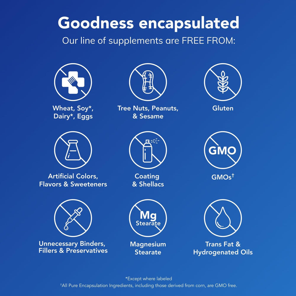 Pure Encapsulations L-Glutamine label noting gastrointestinal mucosal health