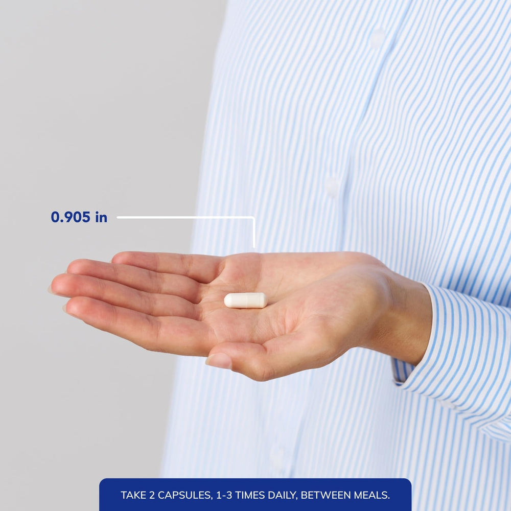 Pure Encapsulations L-Tryptophan packshot with 90 capsules.