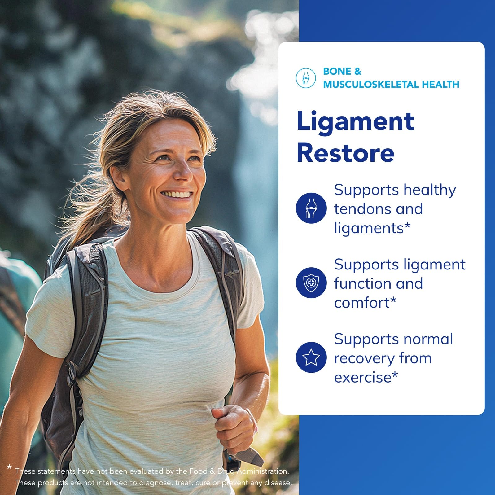 Ligament Restore capsules close-up highlighting high-quality ingredients