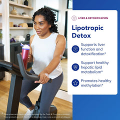Lipotropic Detox label highlights premium formula free from common allergens.