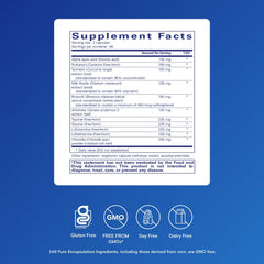 Closeup of Liver-G.I. Detox capsules showing size and texture for daily detox with NAC and curcumin