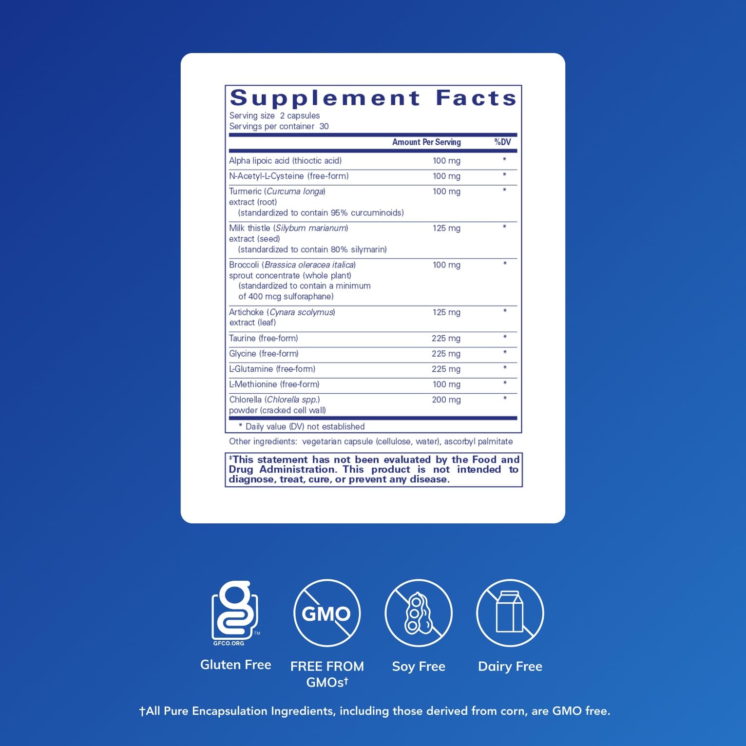 Pure Encapsulations Liver-G.I. Detox capsules laid out for GI health routine