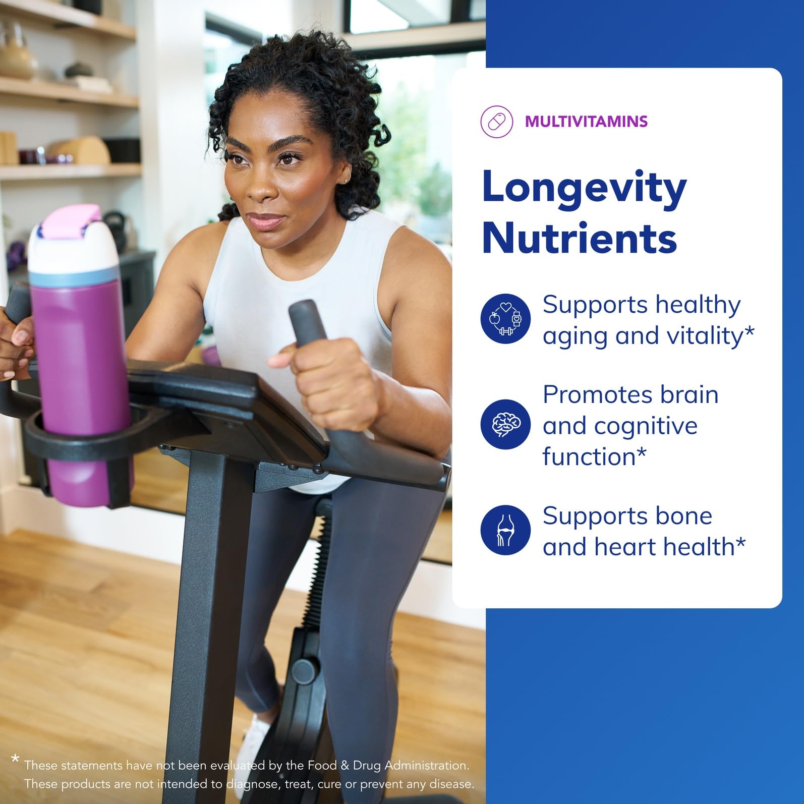 Pure Encapsulations Longevity Nutrients capsules pile indicating convenient daily metabolic and bone support