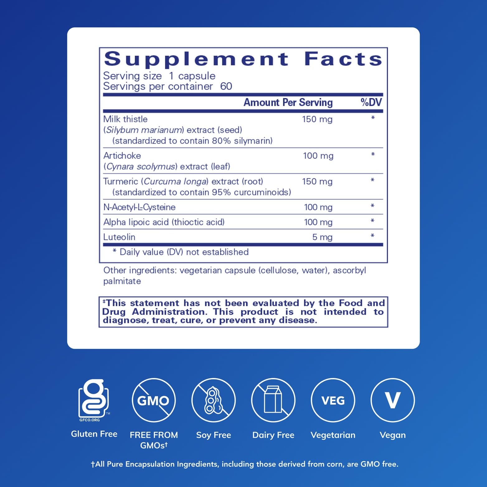 Pure Encapsulations LVR Formula capsules emphasizing hypoallergenic daily wellness use