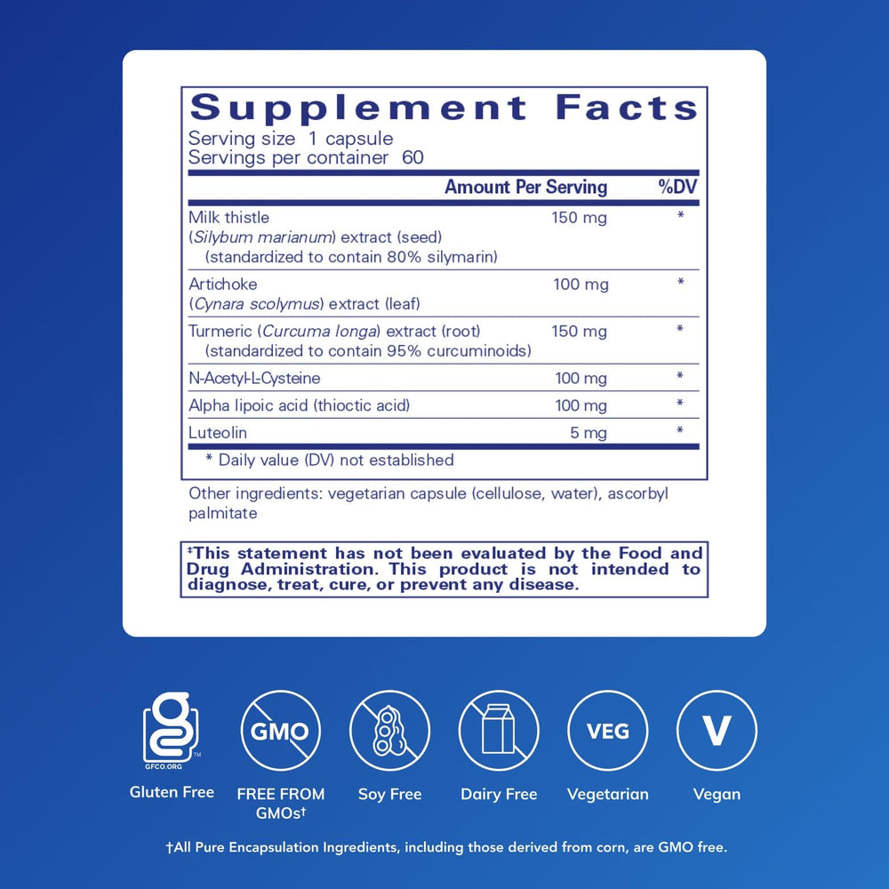 Pure Encapsulations LVR Formula capsules emphasizing hypoallergenic daily wellness use
