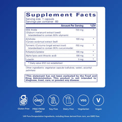 Pure Encapsulations LVR Formula capsules emphasizing hypoallergenic daily wellness use