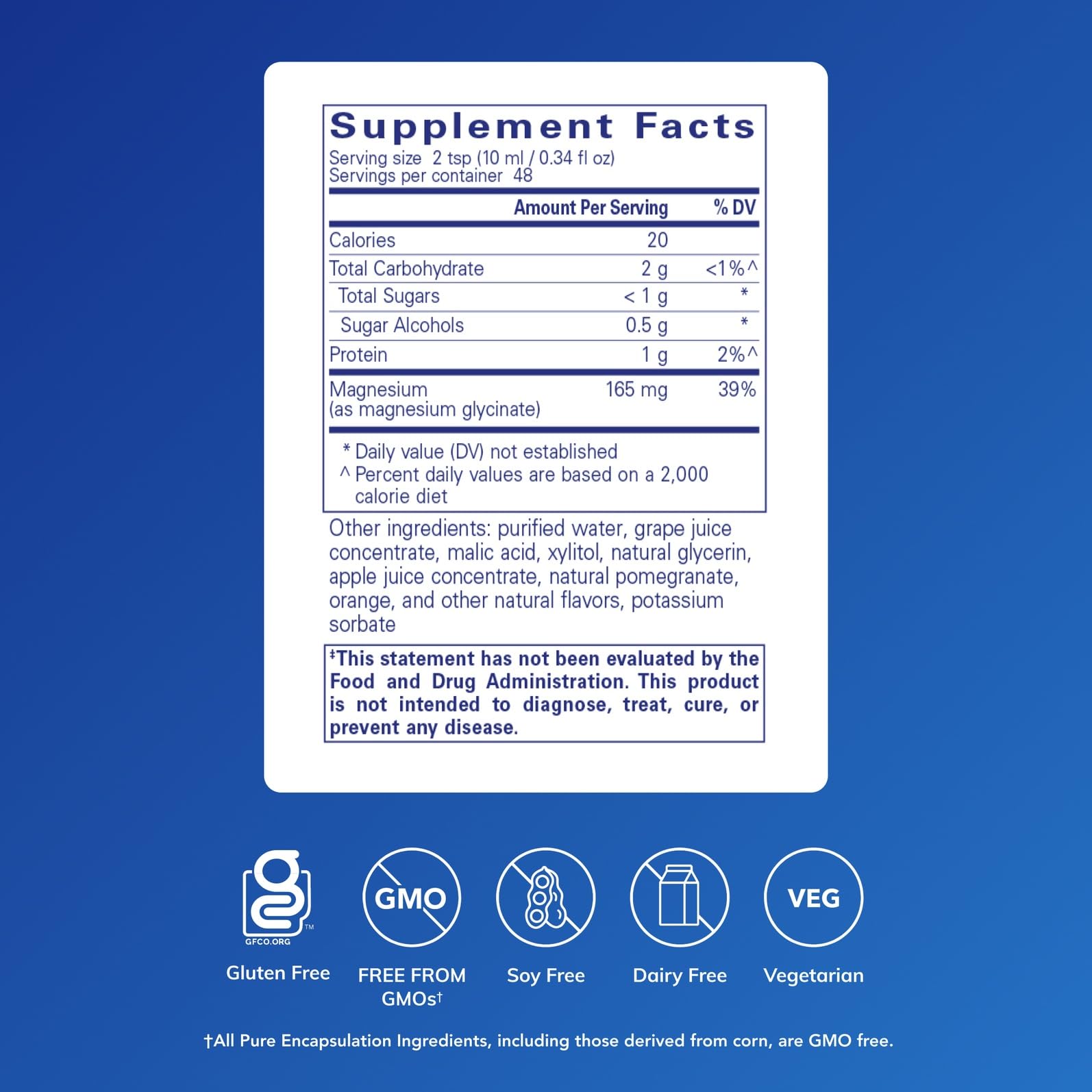 Pouring magnesium glycinate liquid to show easy daily dosing.