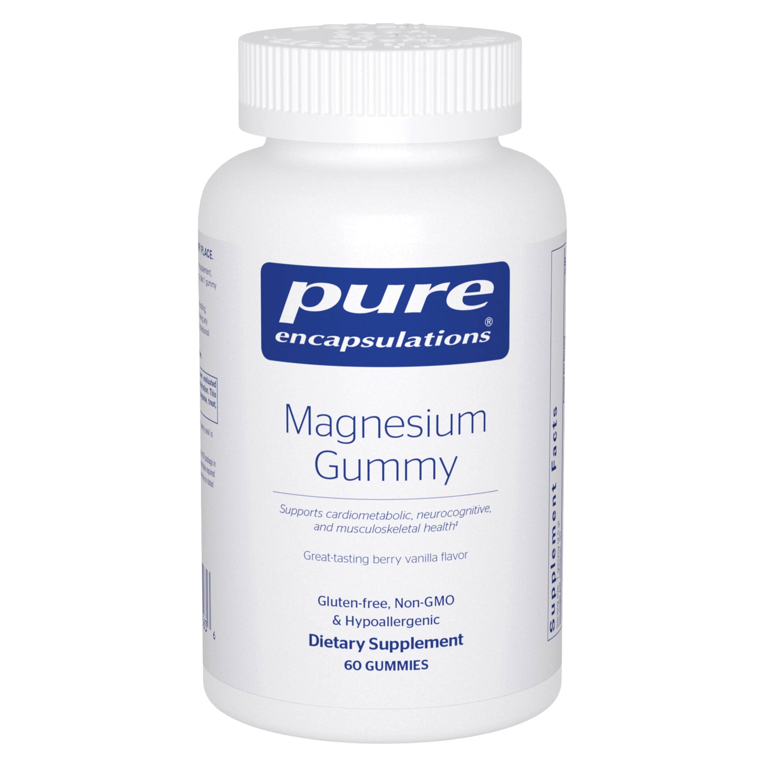 Pure Encapsulations Magnesium Gummy bottle for easy daily support